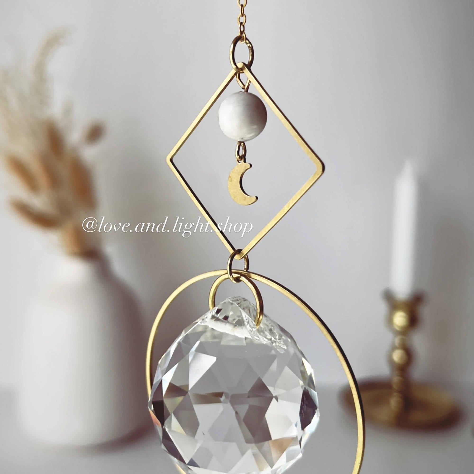 Love + Light | POLARIS Celestial Suncatcher + Howlite beads