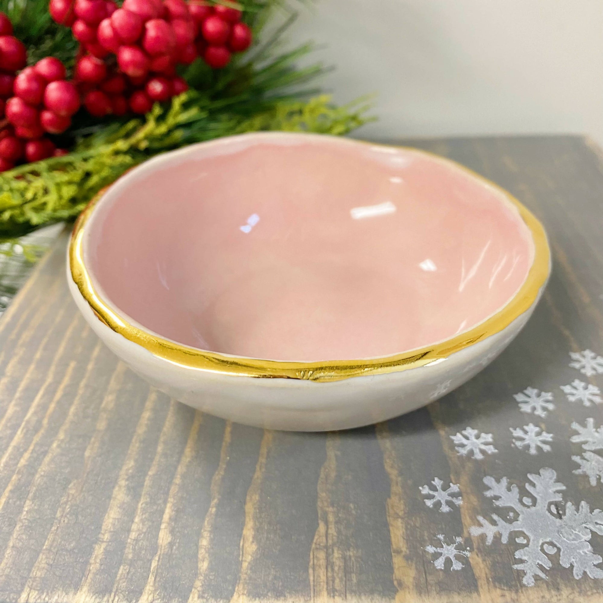 Amor Ceramics | Trinket Dish decorated with Gold