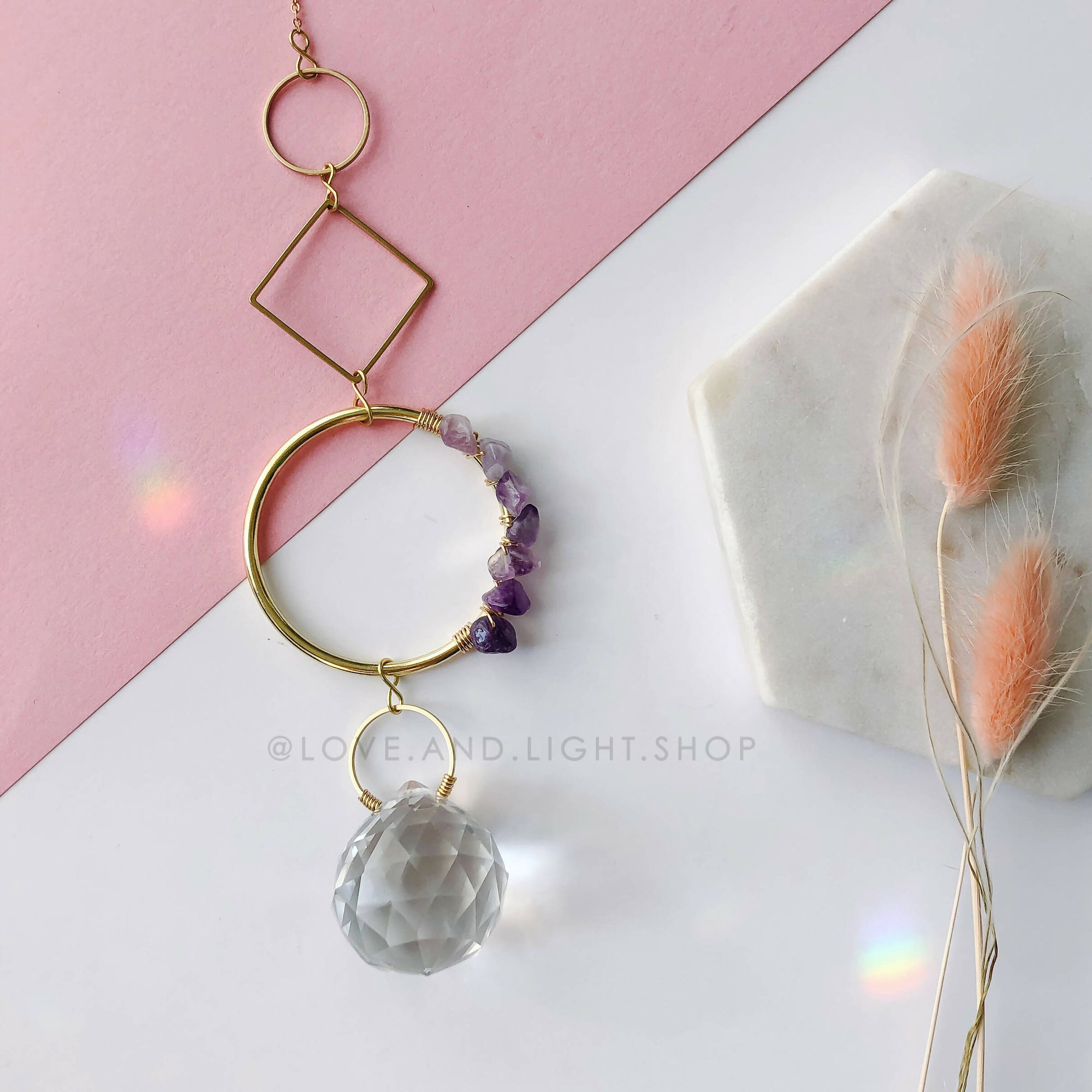 Love + Light | Amethyst Suncatcher