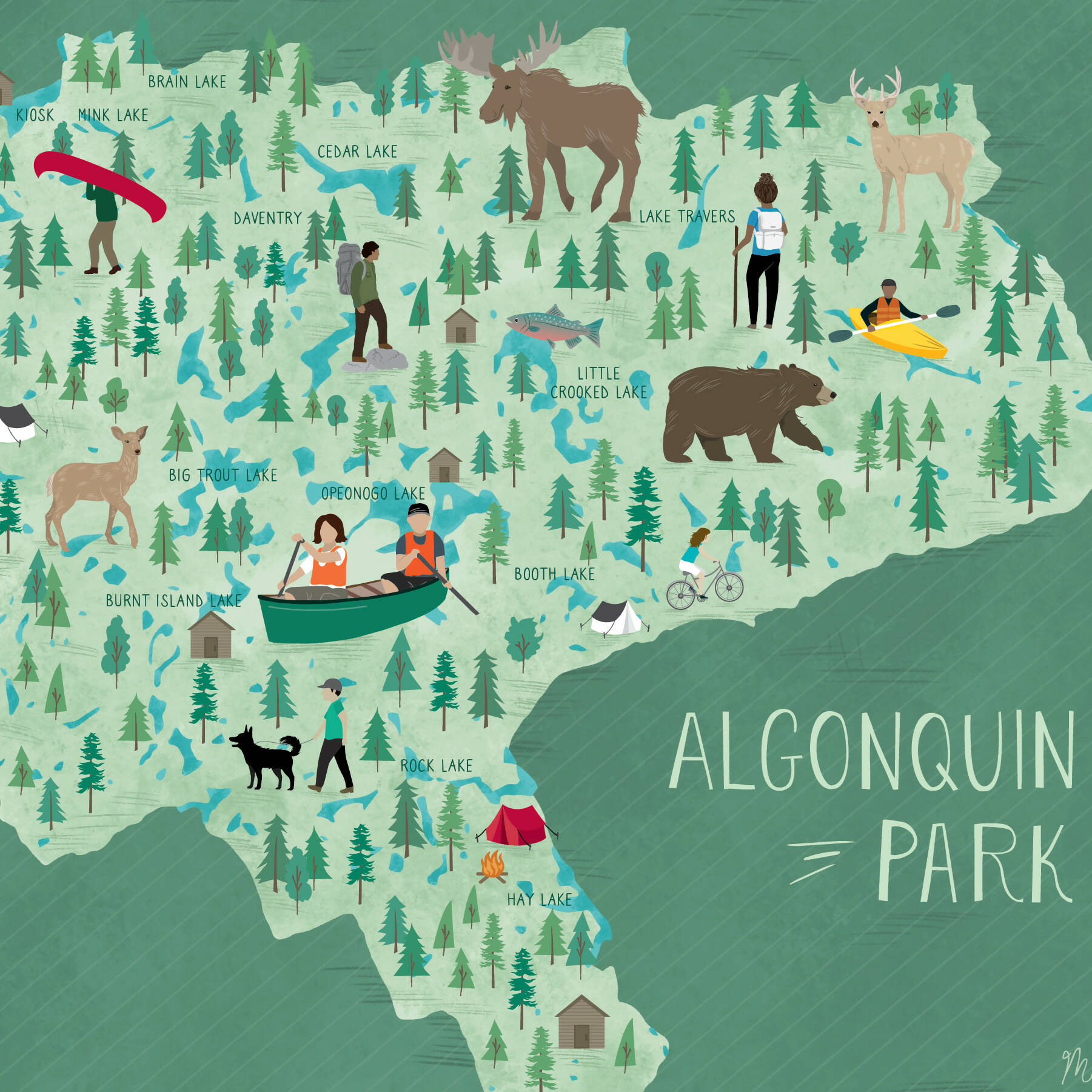 Melissa Archer Illustration | Canadian Cities and Parks