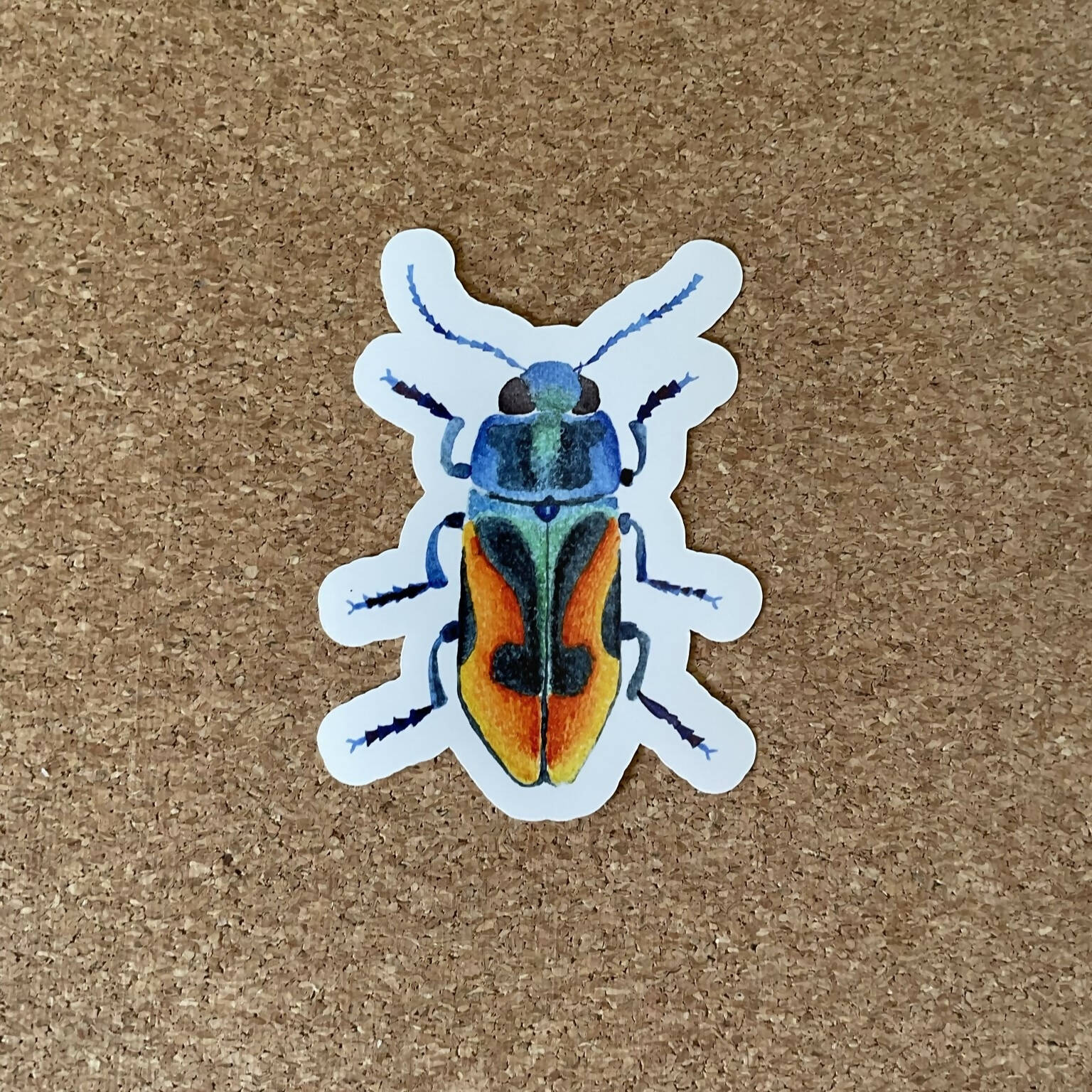 Kari Pop Art | Orange Beetle Sticker