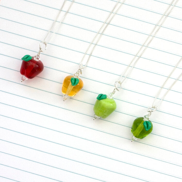 Emma Gerard | Glass Apple Necklaces