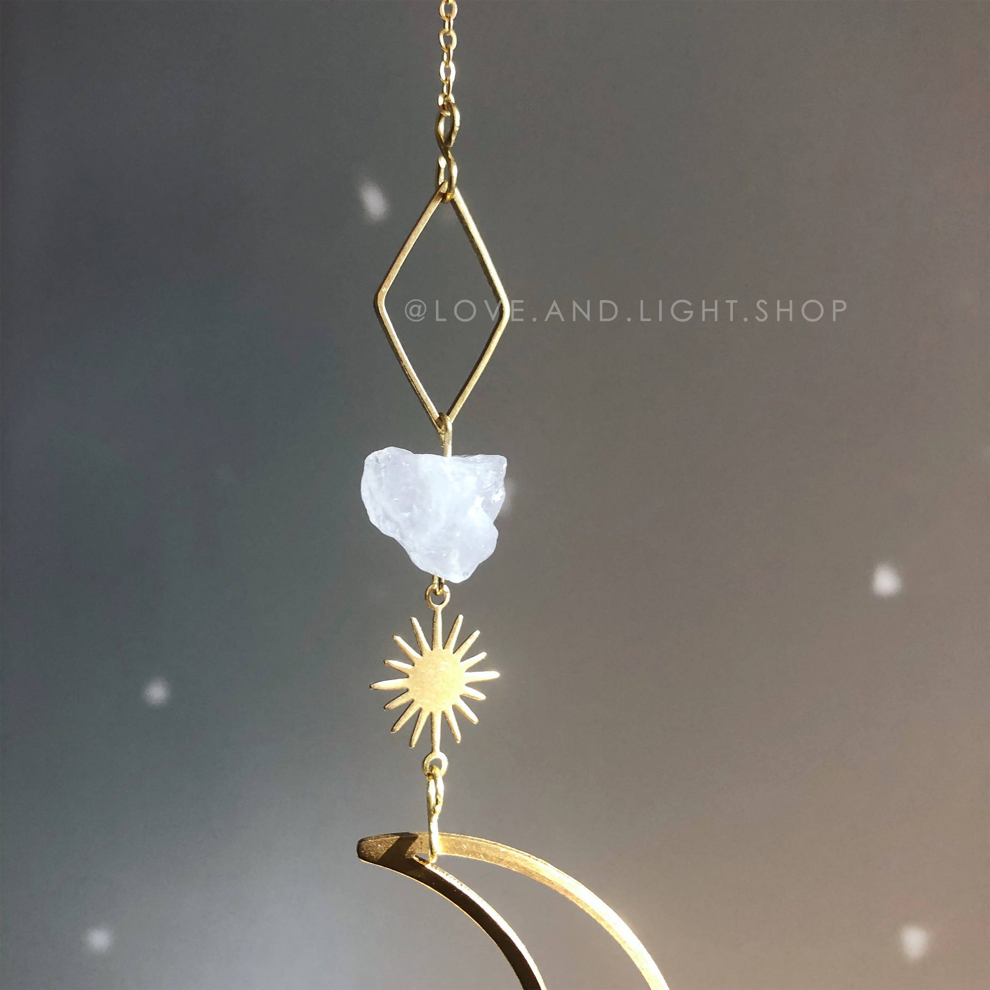 Love + Light | Crescent Moon Suncatcher