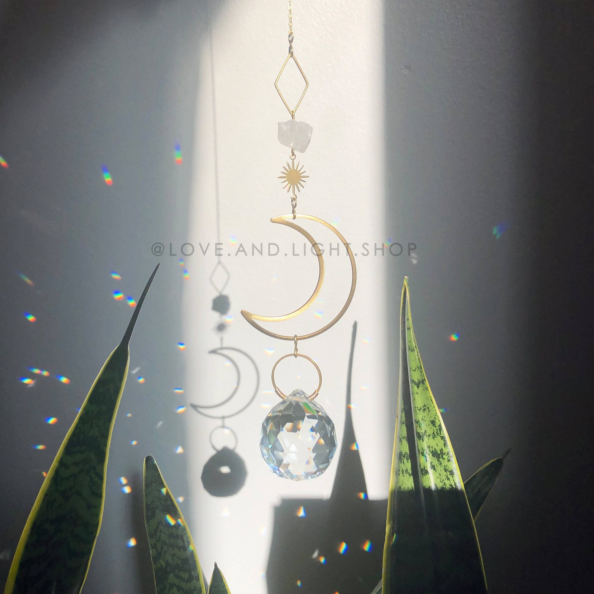 Love + Light | Crescent Moon Suncatcher