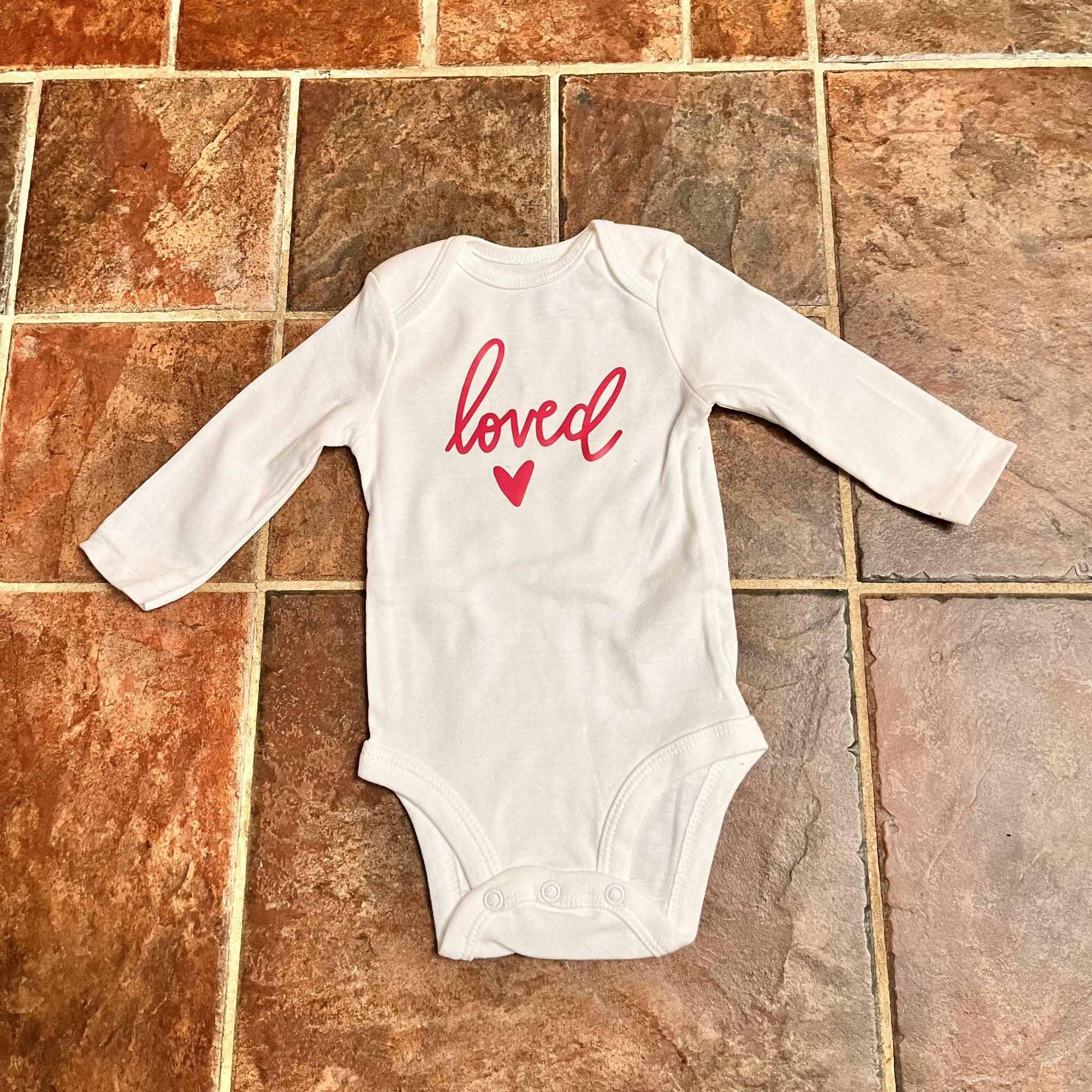 Bestie Co. Designs | Loved | Valentine's Day Infant Bodysuit