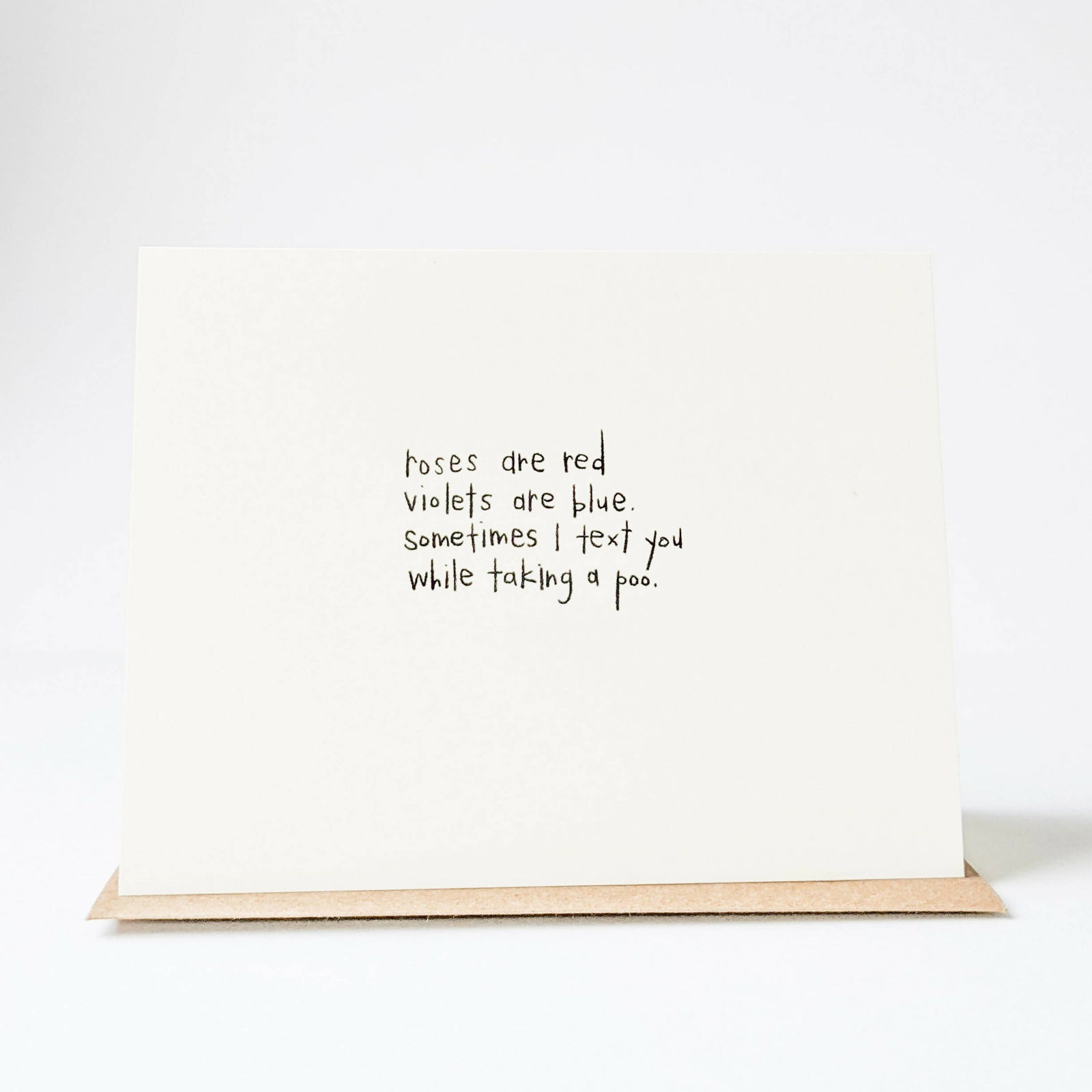 Under the Stairs Paper Co. | TOILET TEXT CARD