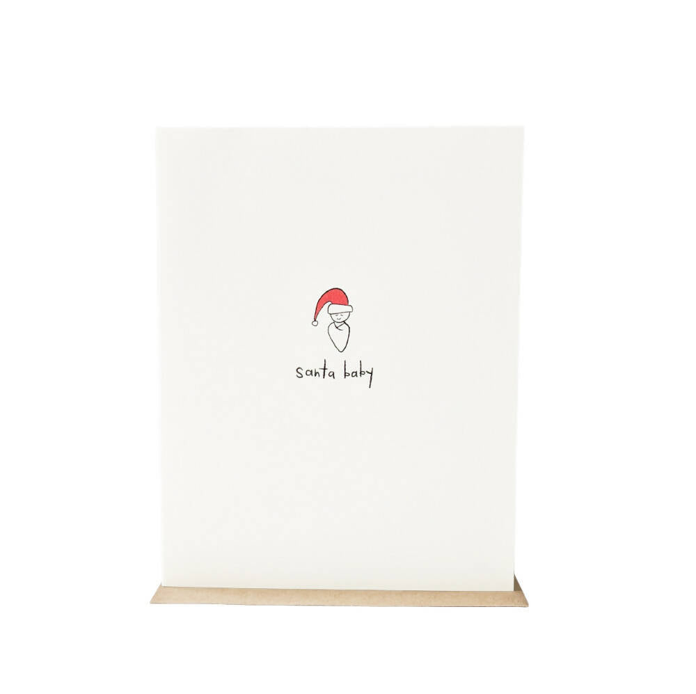 Under the Stairs Paper Co. | SANTA BABY CARD