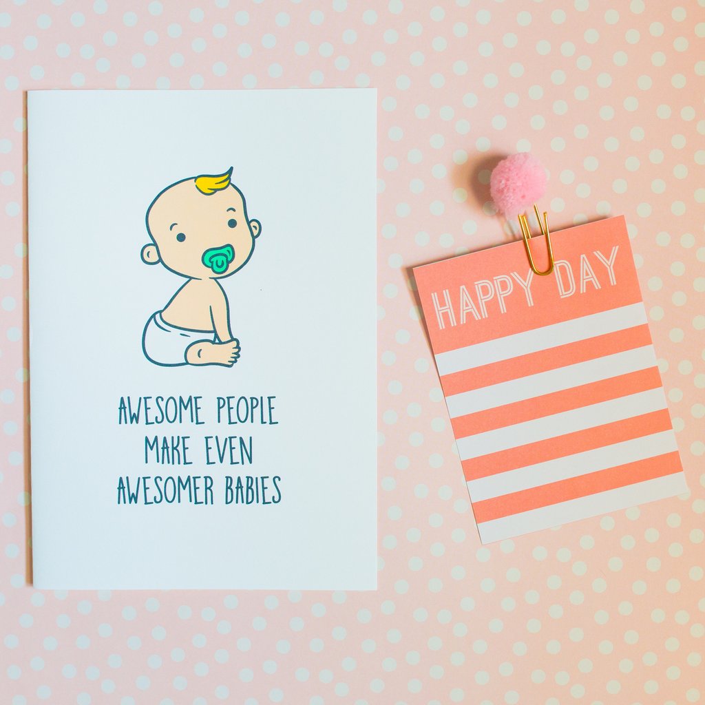 Splendid Greetings | Punny Cards | Awesome People Make Even Awesomer Babies