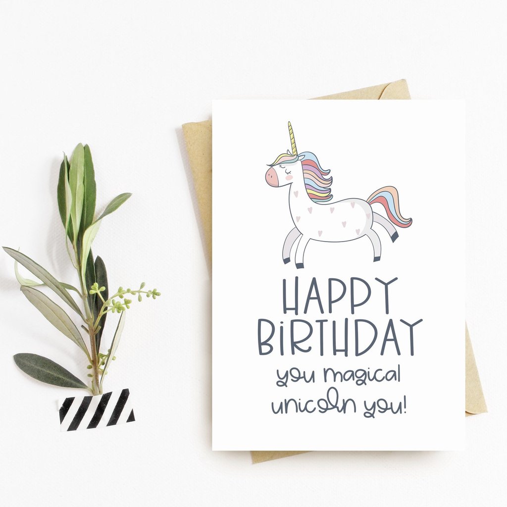 Splendid Greetings | Punny Cards | Happy Birthday, You Magical Unicorn You