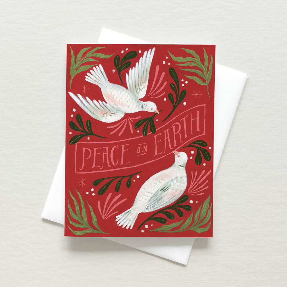 Emilie Simpson Art and Design | Two Turtle Doves Card