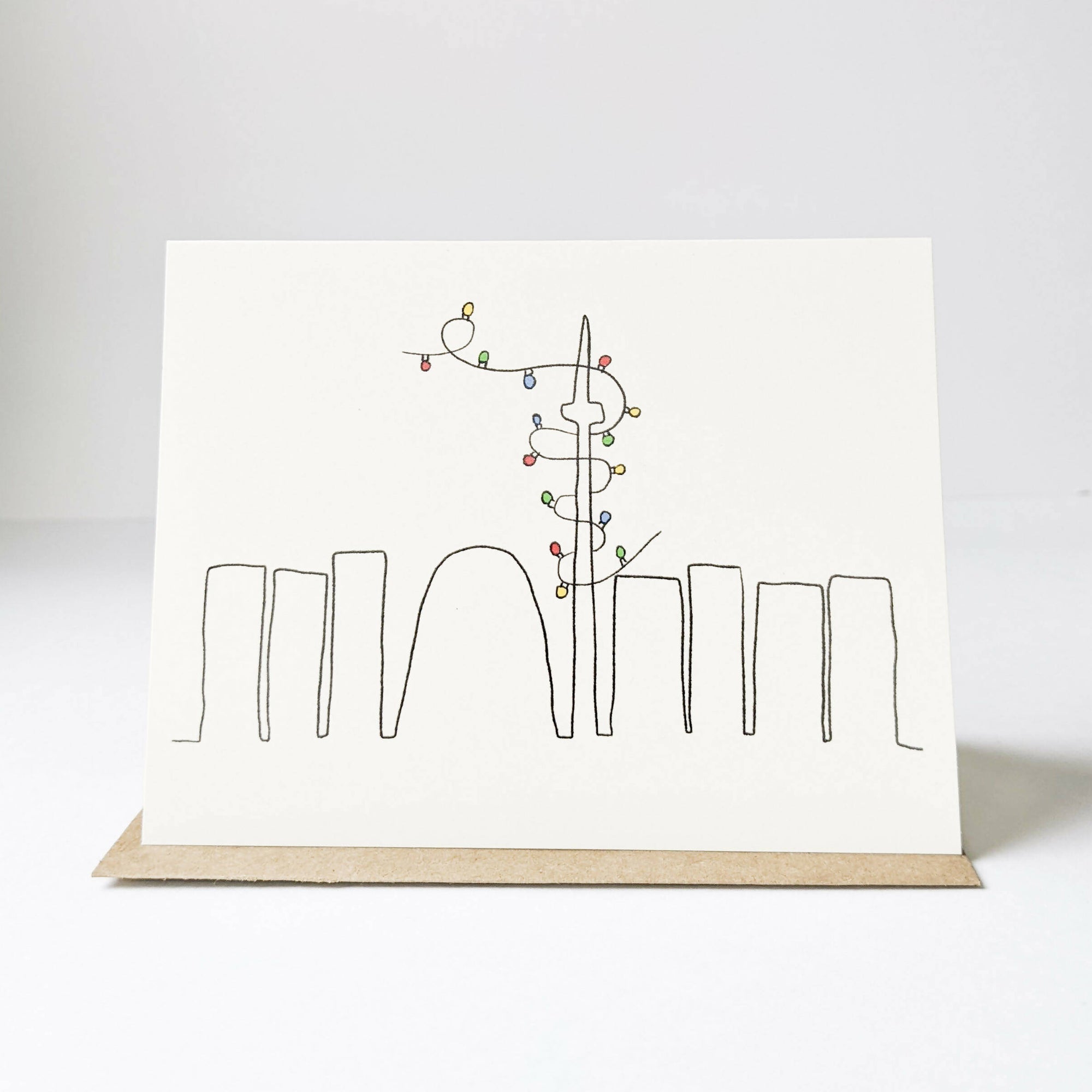 Under the Stairs Paper Co. | TWINKLE SKYLINE CARD