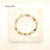 White Lotus Gems | 6mm Gemstone Bracelets with 18kt Gold Plated Hexagon