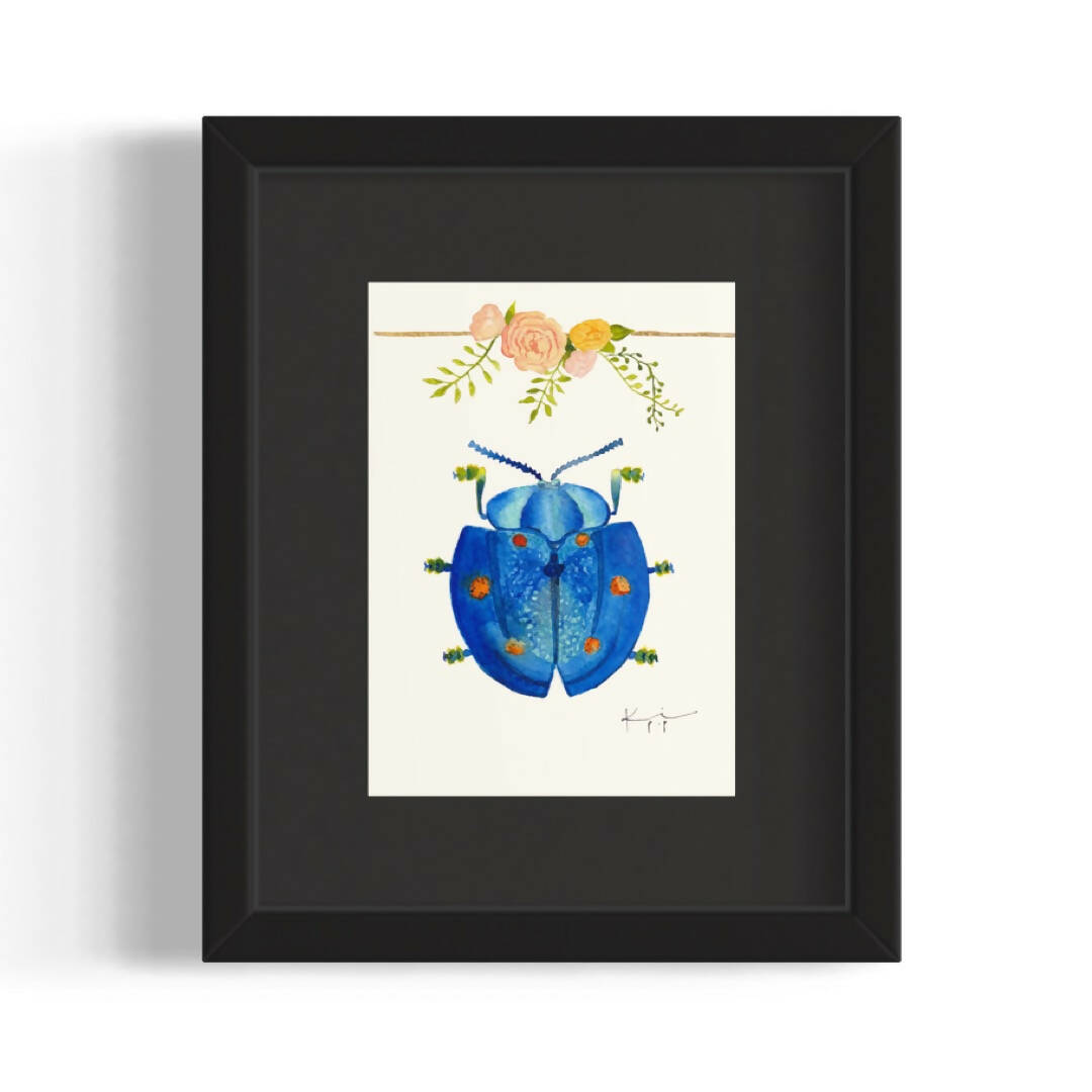 Kari Pop Art | Blue Beetle Print