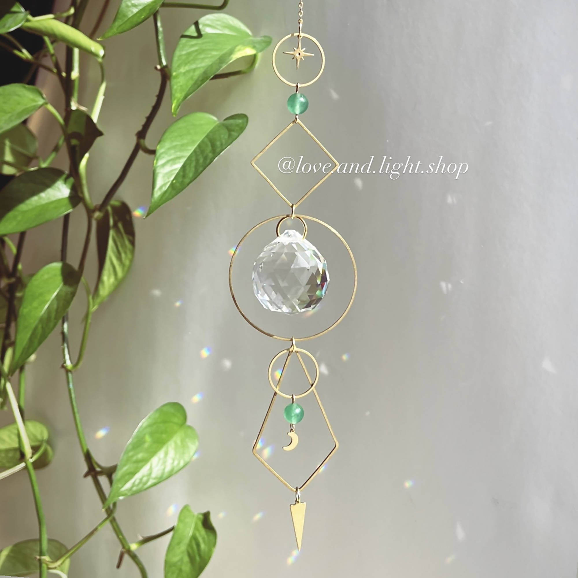 Love + Light | PHOEBE Celestial Suncatcher + Aventurine beads