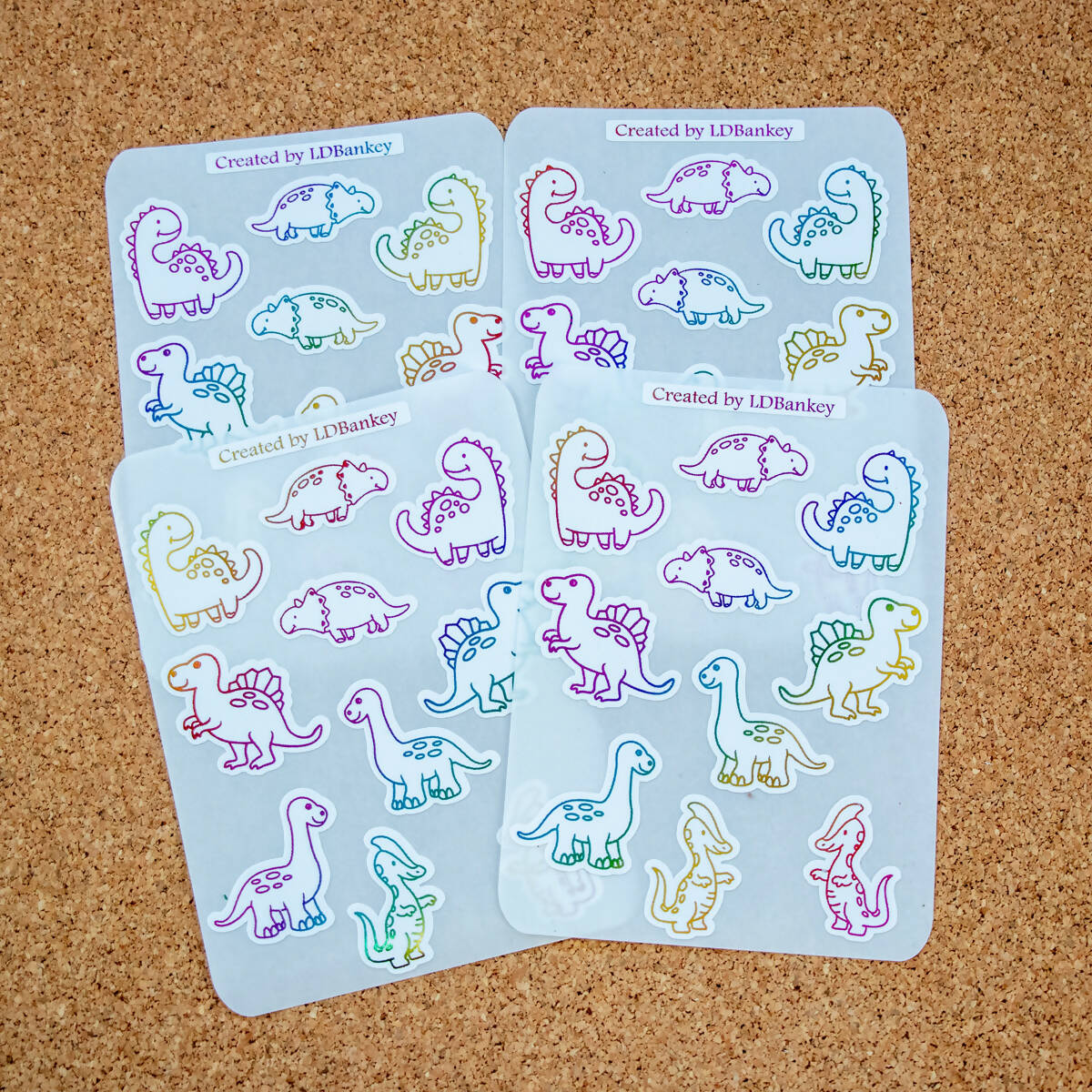 Created by LDBankey | Dinosaur Themed Sticker Sheets