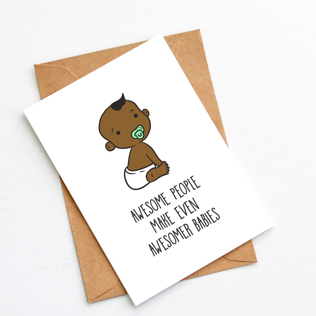 Splendid Greetings | Punny Cards | Awesome People Make Even Awesomer Babies