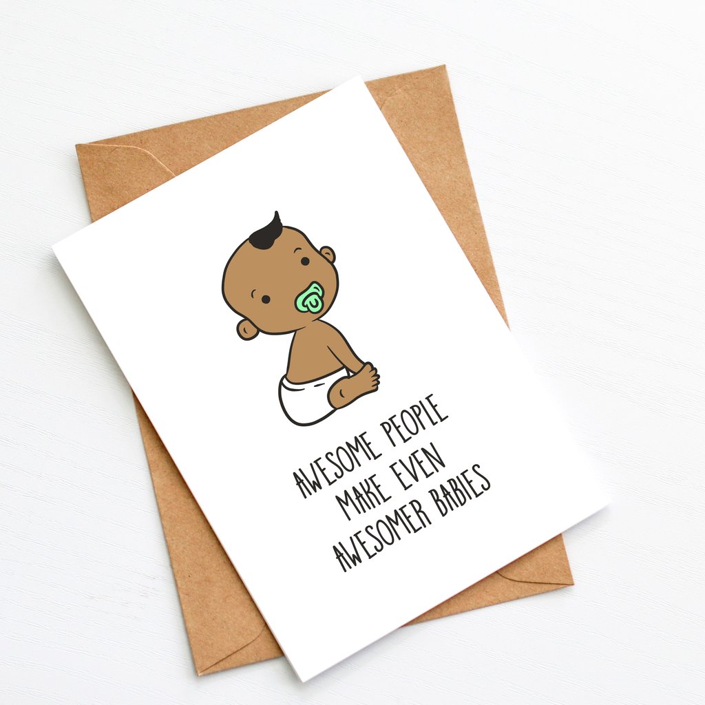 Splendid Greetings | Punny Cards | Awesome People Make Even Awesomer Babies