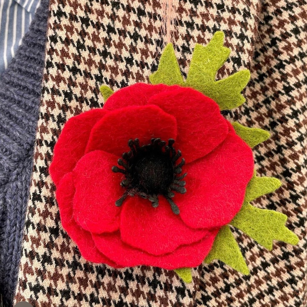 Eleanor Rosa Felt | Poppy Pin