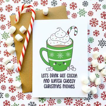 Splendid Greetings | Punny Cards | Let&#39;s Drink Hot Cocoa And Watch Cheesy Christmas Movies