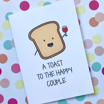 Splendid Greetings | Punny Cards | A Toast To The Happy Couple