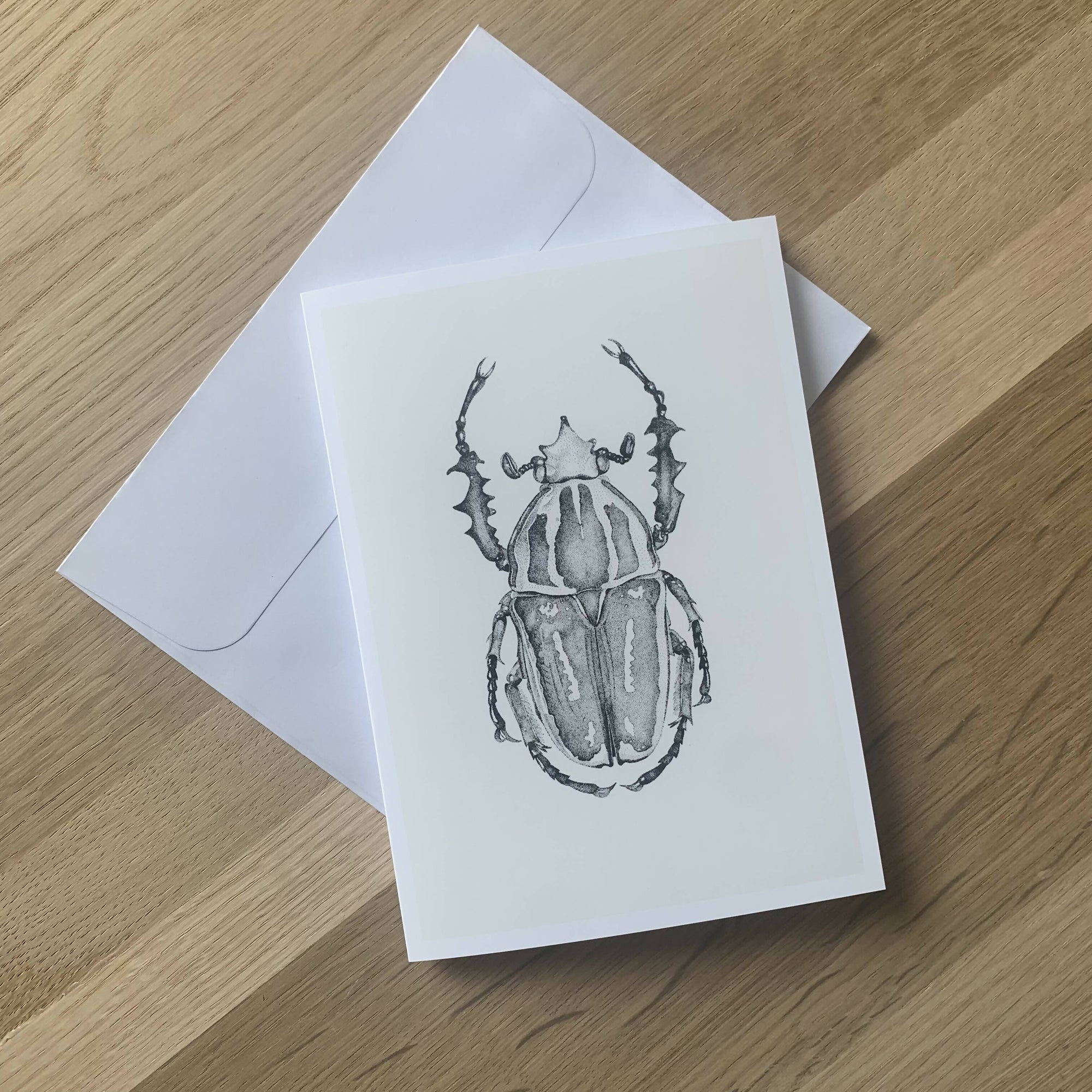 Lisa Mitchell Art | Goliath Beetle Art Card