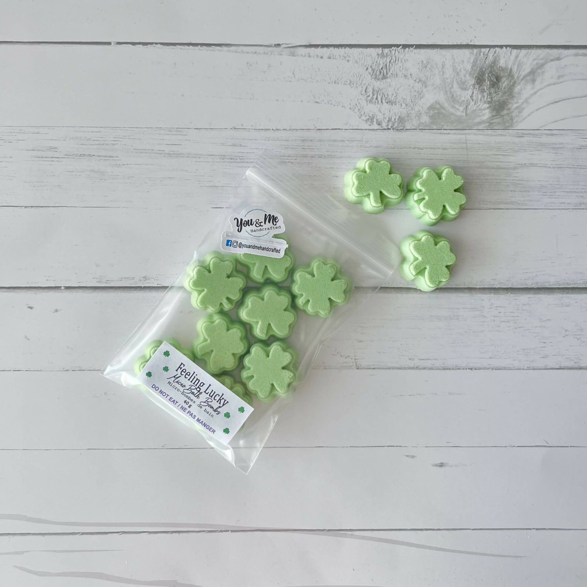 You and Me Handcrafted | Feeling Lucky Micro Bath Bombs