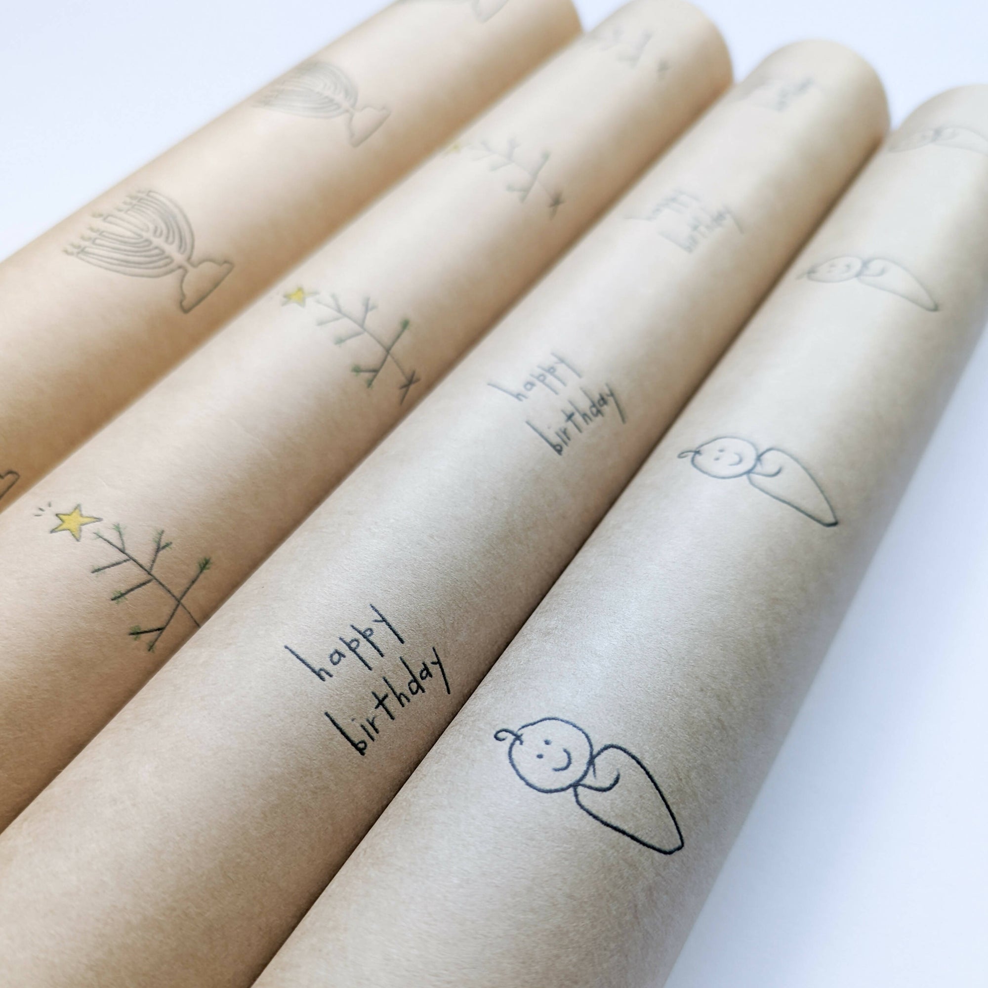 Under the Stairs Paper Co. | HAPPY BIRTHDAY WRAPPING PAPER + WASHI TAPE