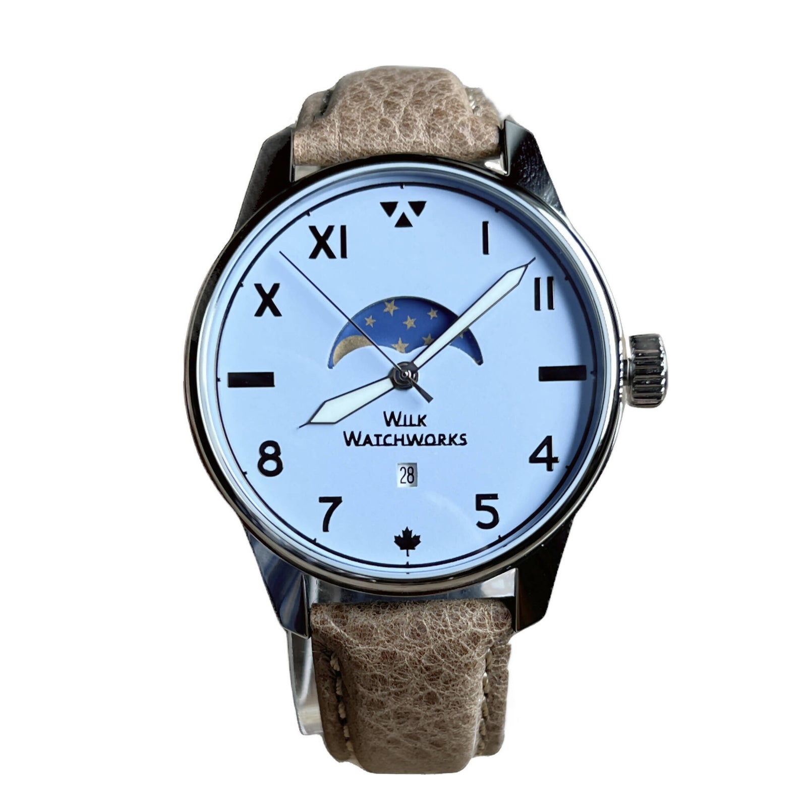 Wilk Watchworks | Powder Blue California Moonphase 41mm